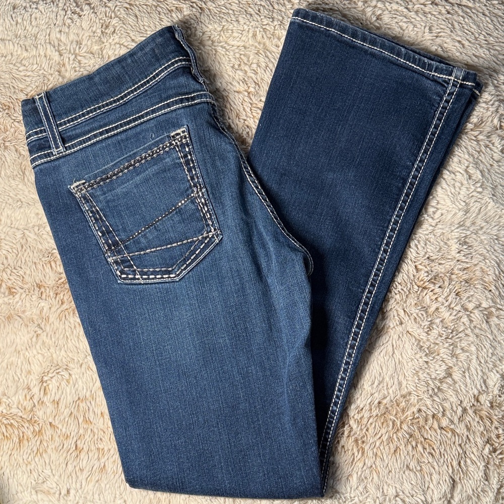BKE Women's Boot Cut Jeans - Dark Blue